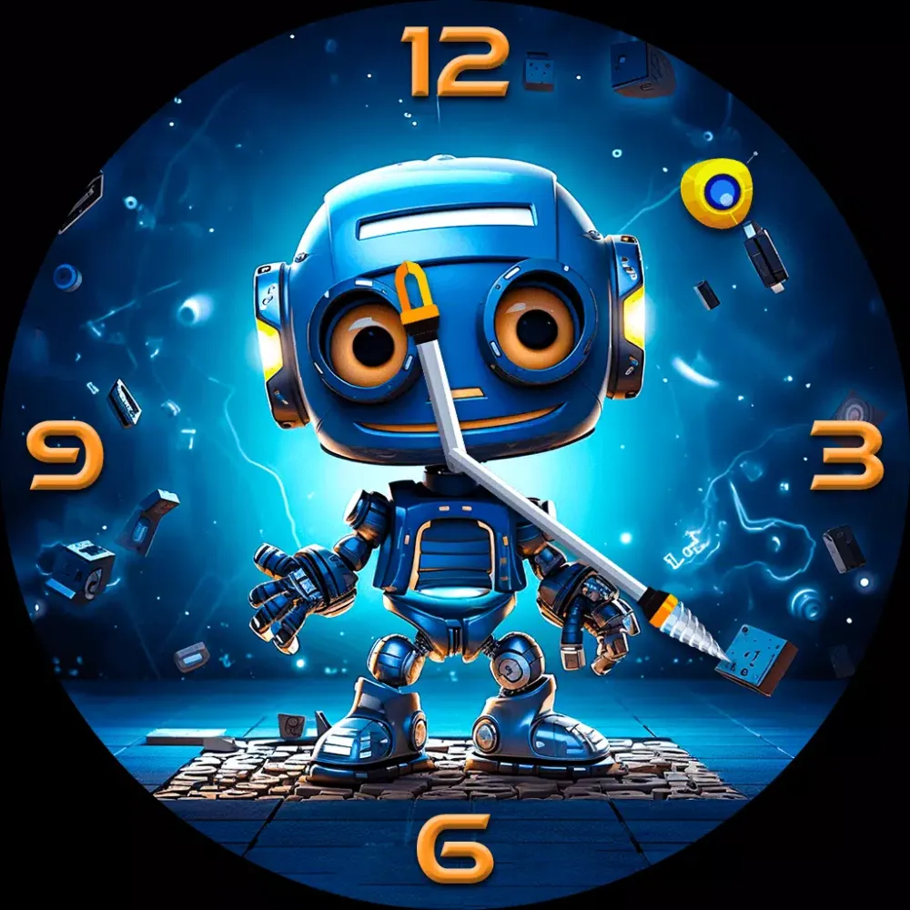 Futuristic Robot Watch Faces سکرین شاٹس