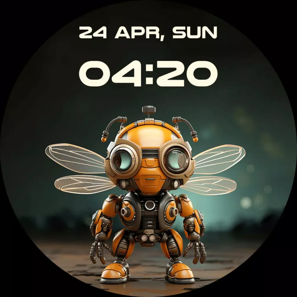 Futuristic Robot Watch Faces سکرین شاٹس