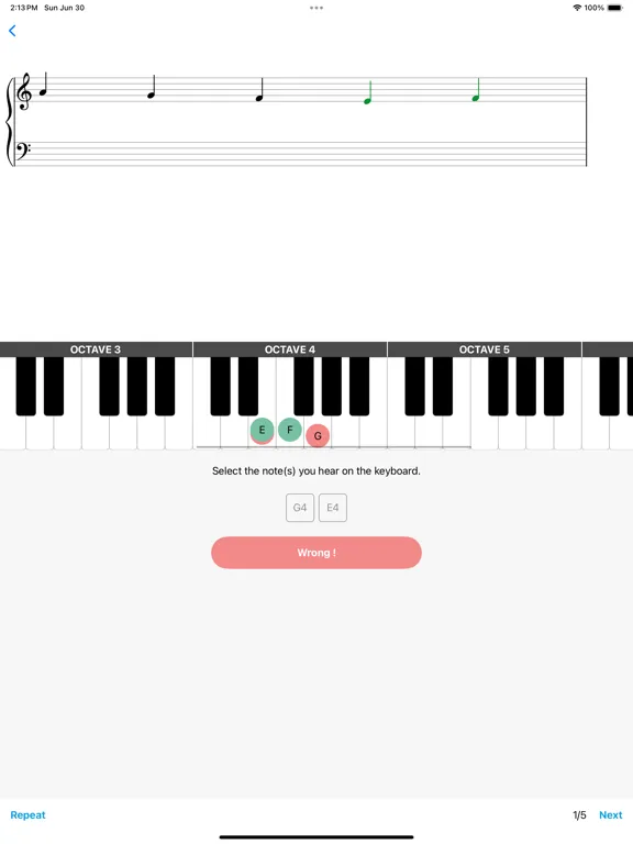Captures d'écran de Musical Ear - Ear Training iPad 