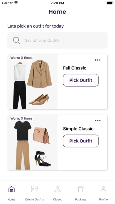 Ảnh chụp màn hình của Closet.fyi