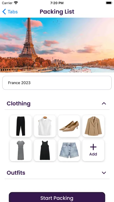 Ảnh chụp màn hình của Closet.fyi