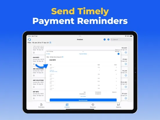 Tangkapan skrin Invoice Maker & Estimates App iPad 