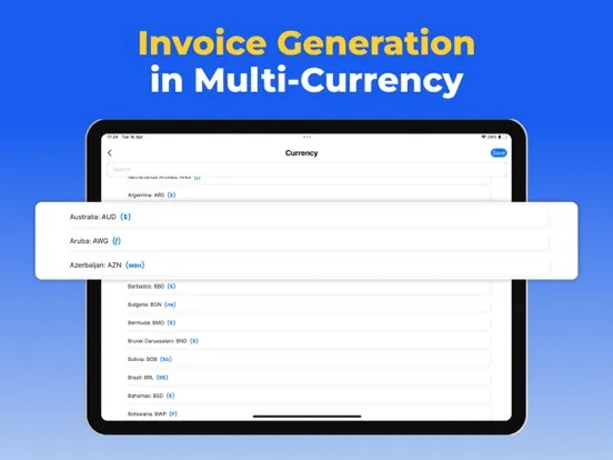 Tangkapan skrin Invoice Maker & Estimates App iPad 