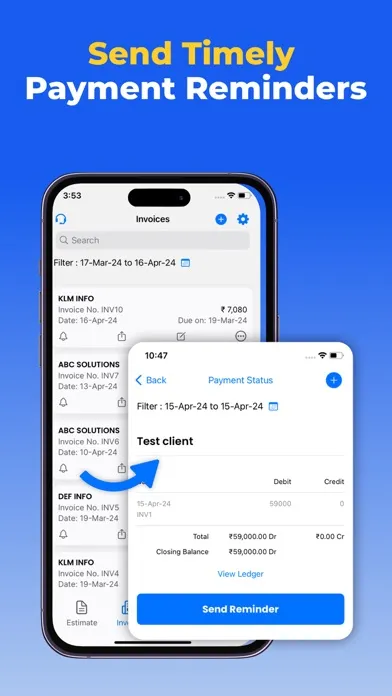 Tangkapan skrin Invoice Maker & Estimates App