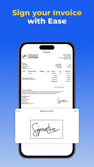Tangkapan skrin Invoice Maker & Estimates App