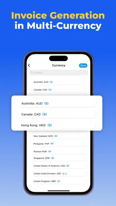 Tangkapan skrin Invoice Maker & Estimates App