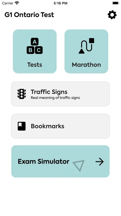 Tangkapan skrin G1 Ontario Driving Test Prep