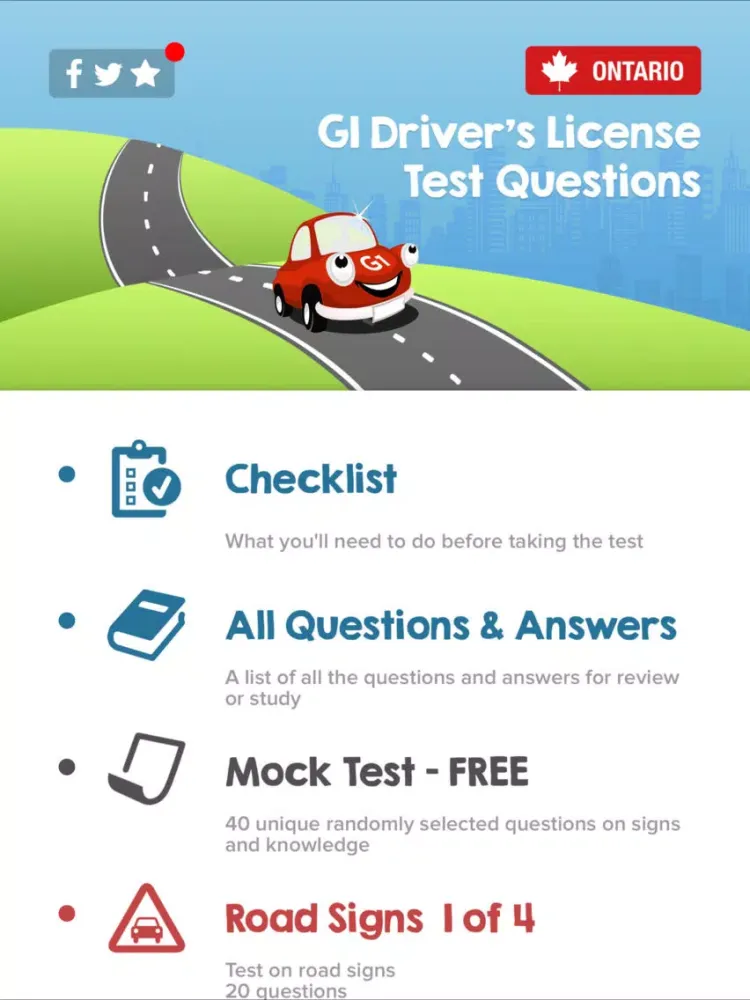 G1 Test Questions 2018 iPad  স্ক্রিনশট