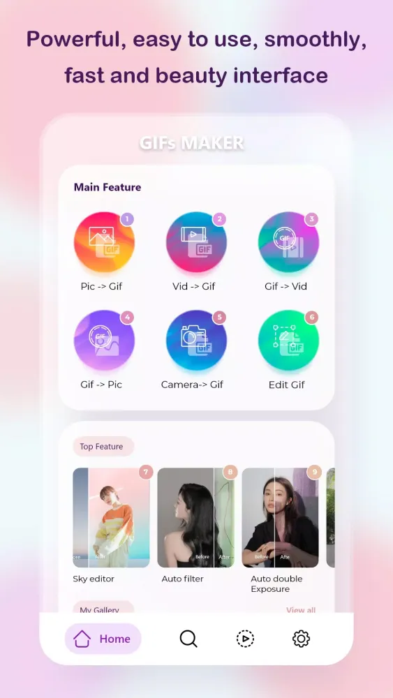 Photo to GIF editor: Maker GIF Screenshots