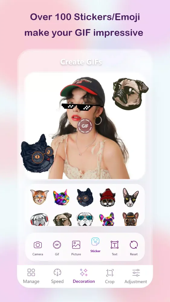 Photo to GIF editor: Maker GIF Screenshots