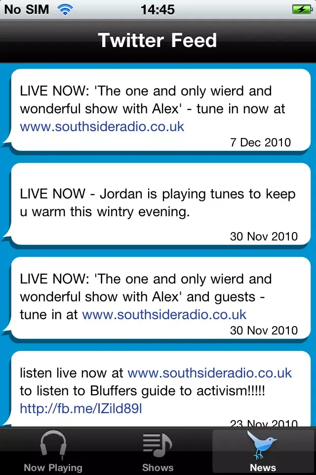 Capturas de pantalla de Southside Radio Live