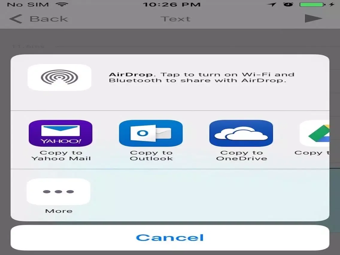 Tangkapan layar iRoam Performance iPad 