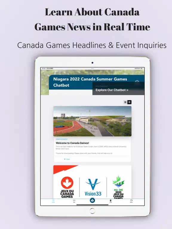 Capturas de pantalla de Canada Games Chatbot iPad 