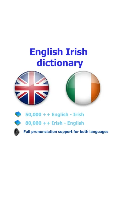 Tangkapan skrin English Irish best dictionary - Béarla Gaeilge Foclóir fearr