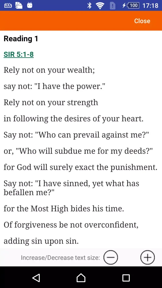 Roman Catholic Calendar Screenshots