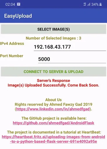 EasyUpload: Android to PC File 스크린샷