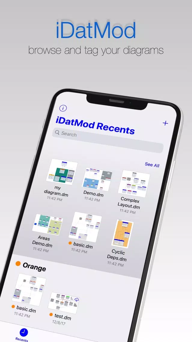 Скриншоты iDatMod Data Modeler