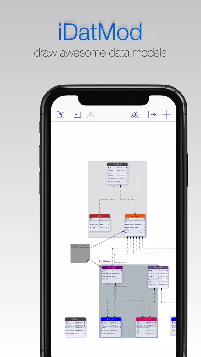 Скриншоты iDatMod Data Modeler
