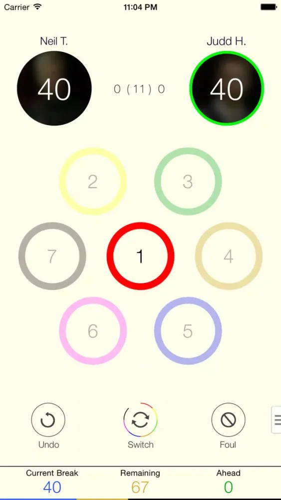 Zrzuty ekranu Social Snooker