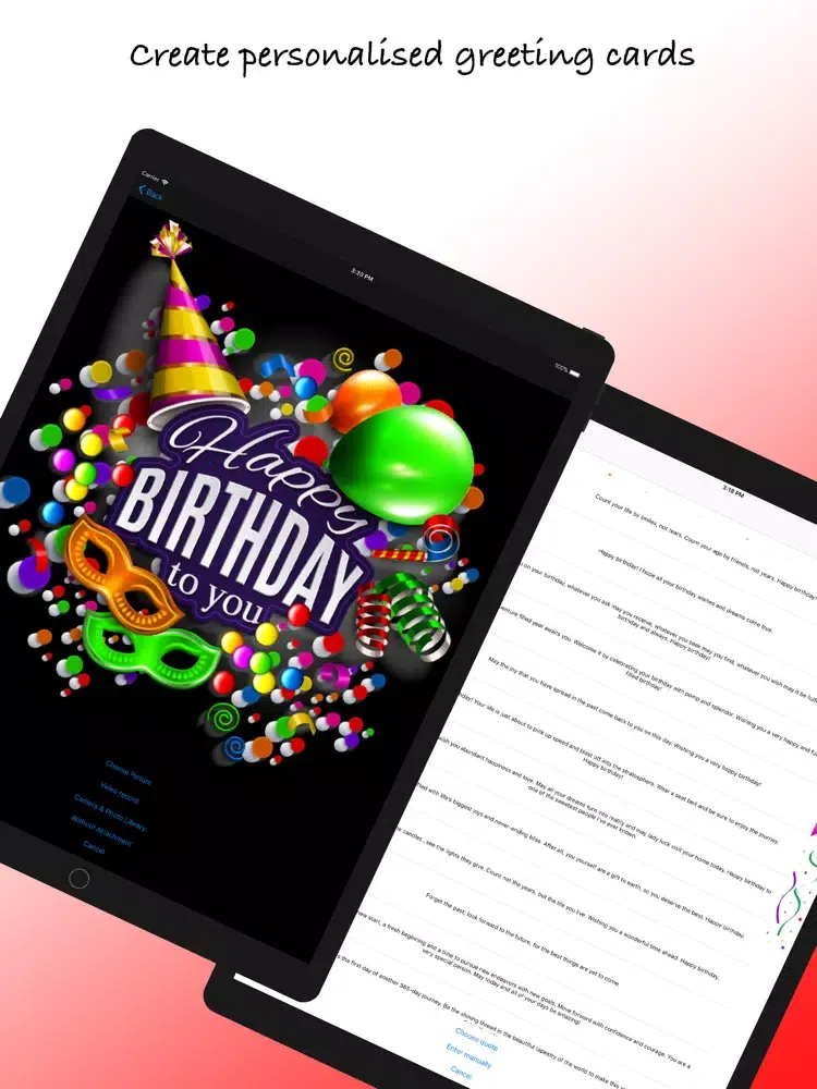 BirthDay Monitor iPad  Screenshots