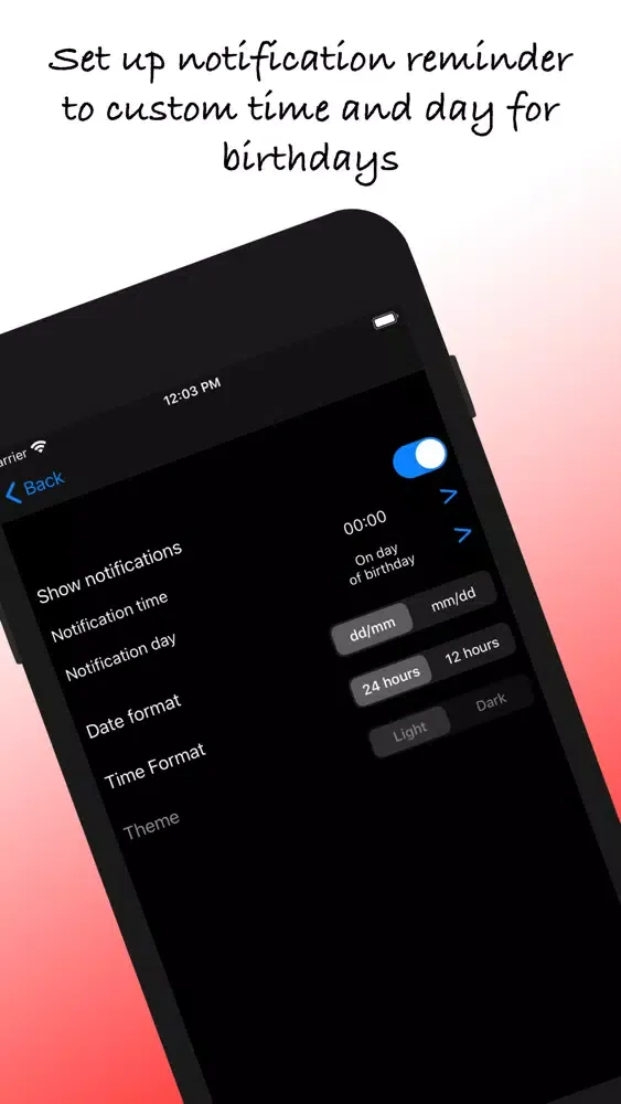 BirthDay Monitor Screenshots