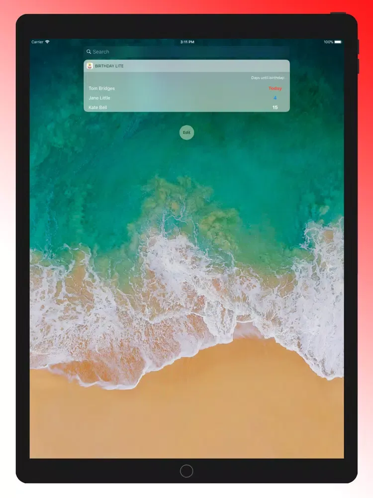 Capturas de tela do BirthDay Monitor Lite iPad