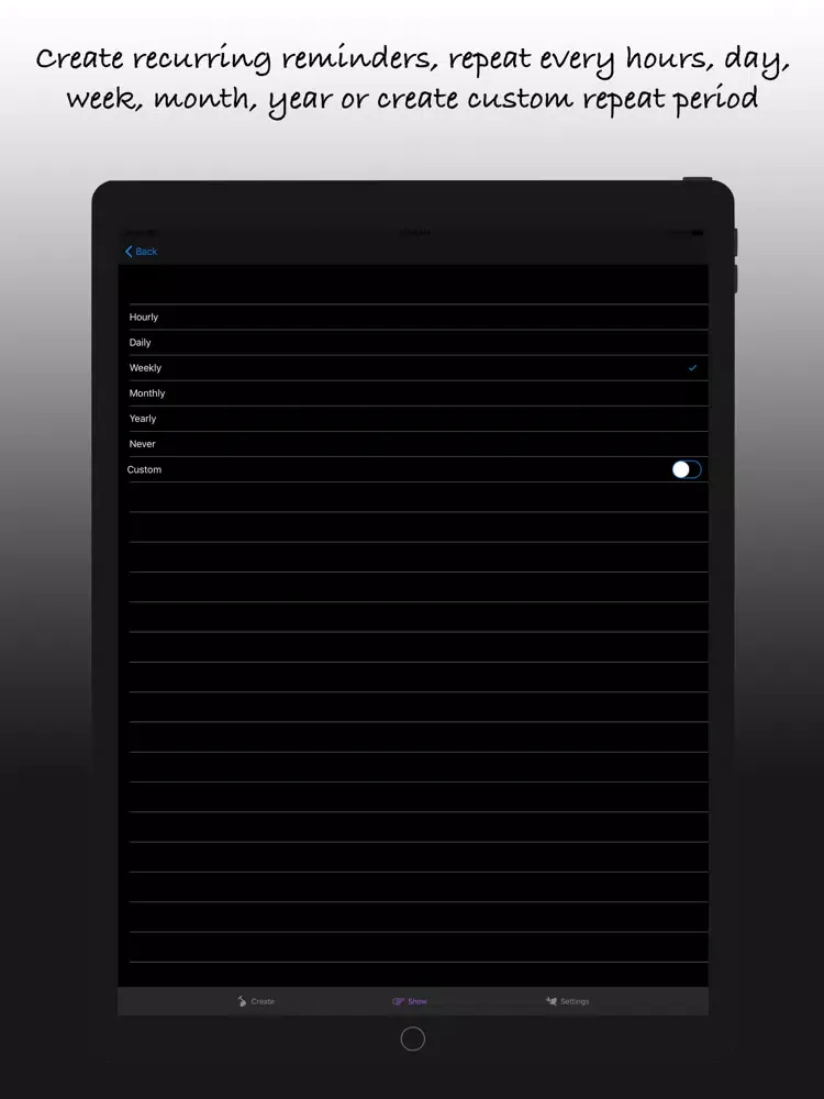 Ảnh chụp màn hình của Yeah! - Total reminder iPad 