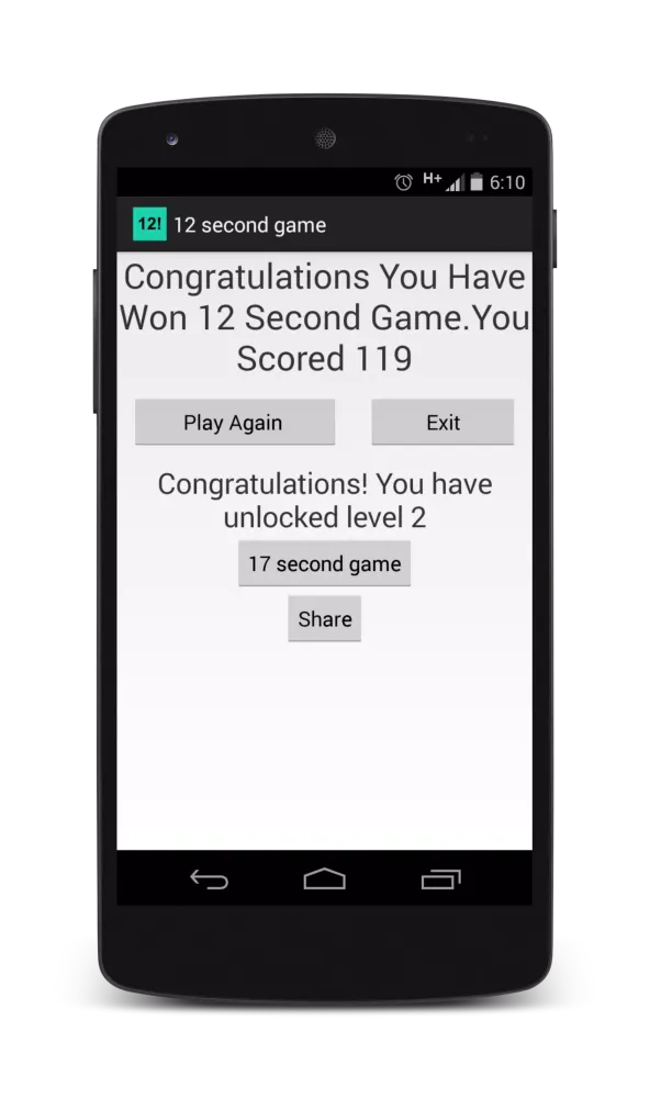ภาพหน้าจอของ 12 Seconds Game