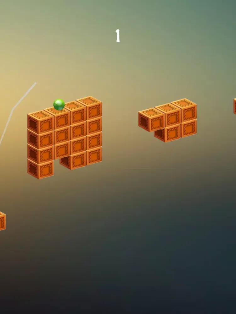 Zrzuty ekranu Ball Jumpy - Adventures of ball on cubes path iPad 