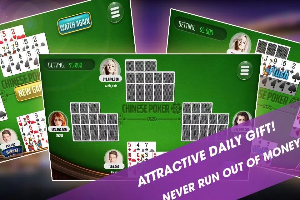 ภาพหน้าจอของ Chinese Poker