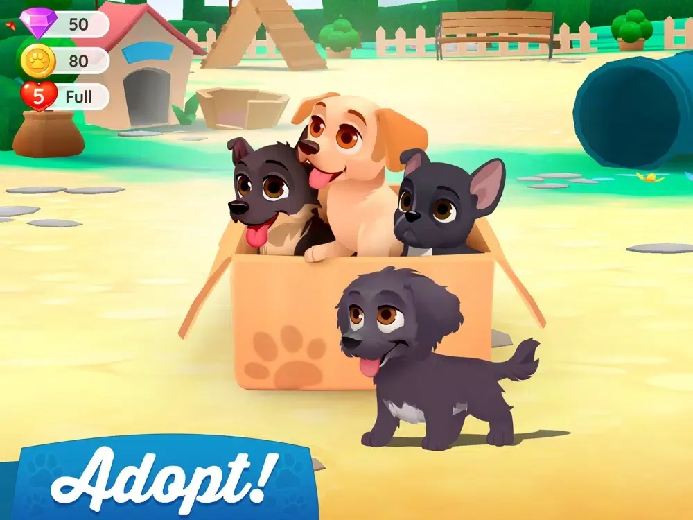 تصاویر Dogs Home: Design with Puzzles iPad 