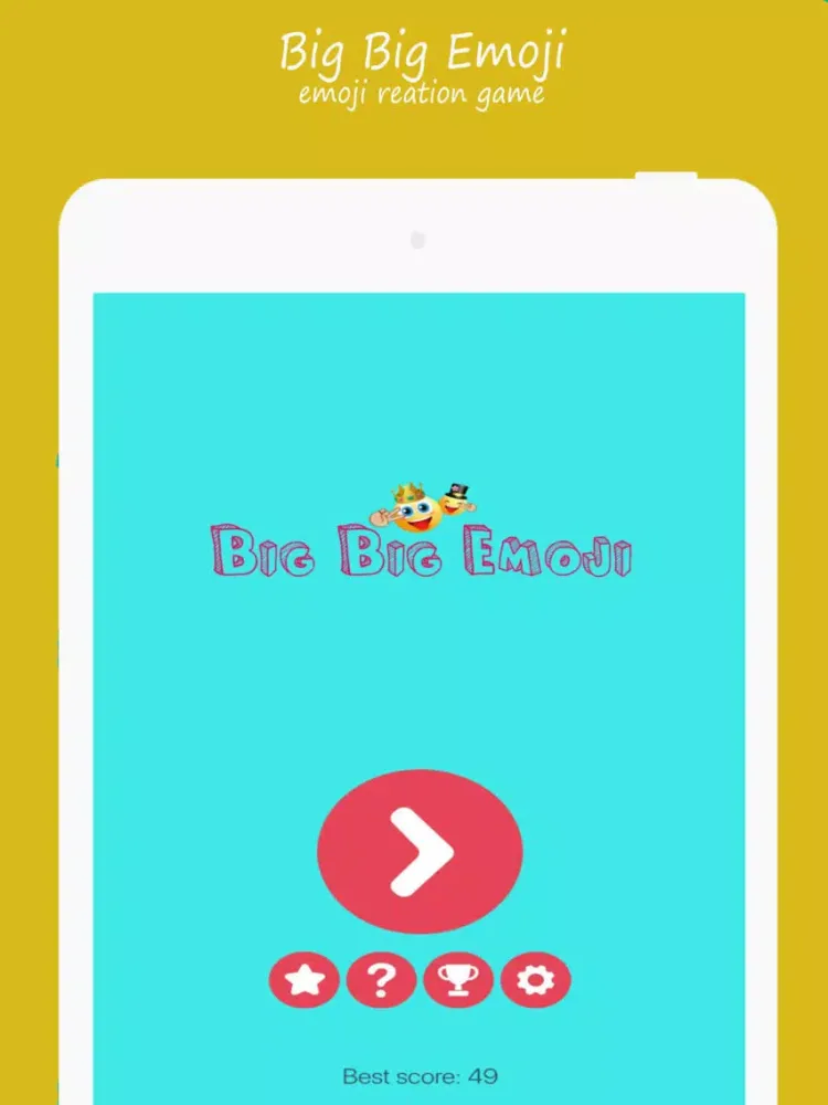 Big Big Emoji - fun emoji game iPad  스크린샷