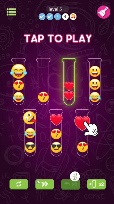 Tangkapan layar Emoji Sort: Sorting Games