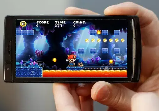 Screenshot di smash mario