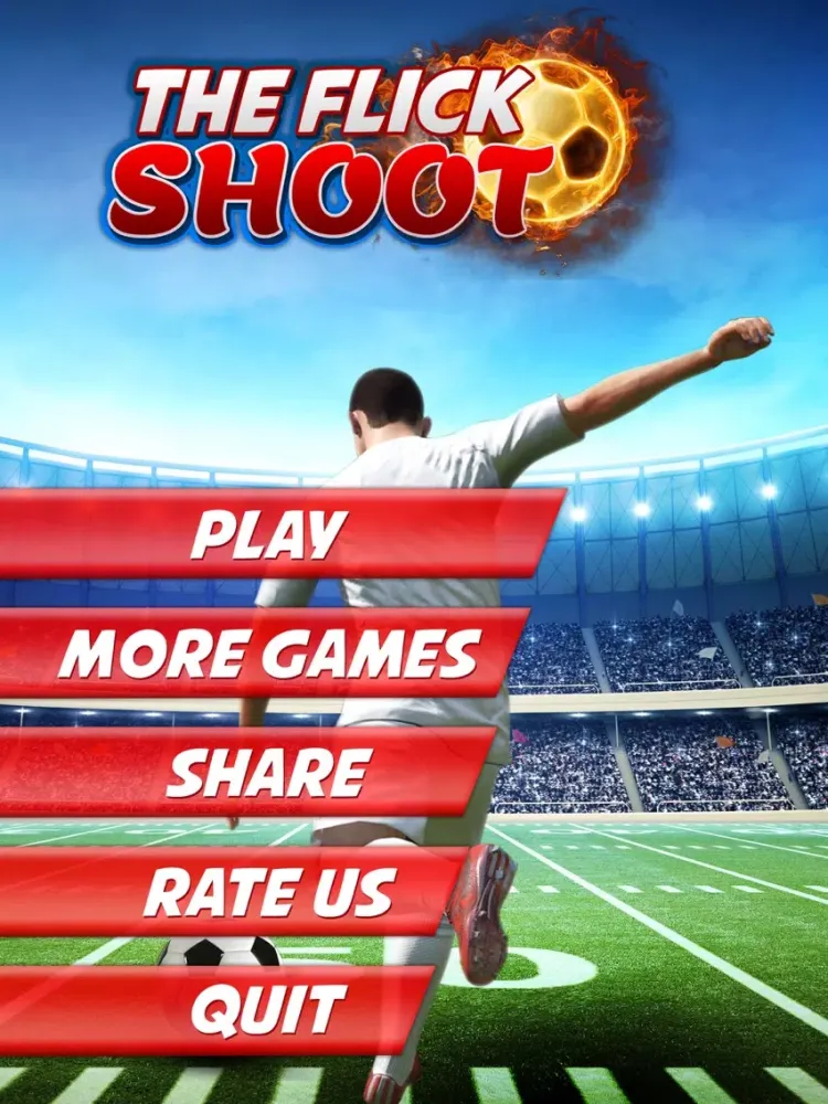 Tangkapan skrin Flick Soccer shoot challenge iPad 