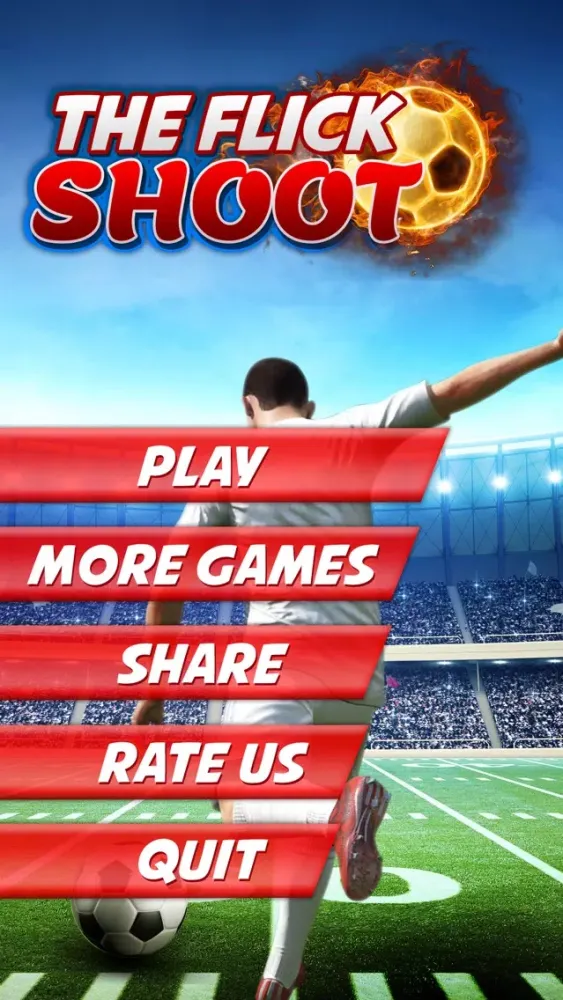 Tangkapan skrin Flick Soccer shoot challenge