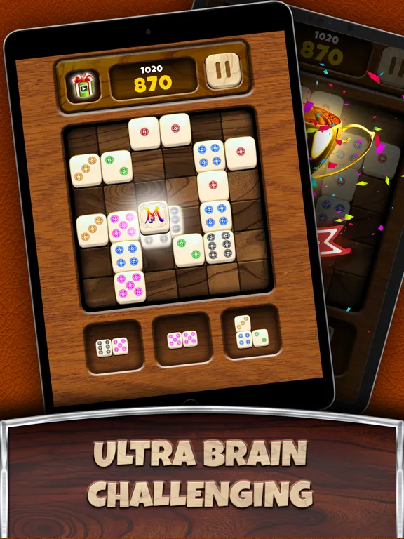 ภาพหน้าจอของ Domino Merge Block Puzzle iPad 