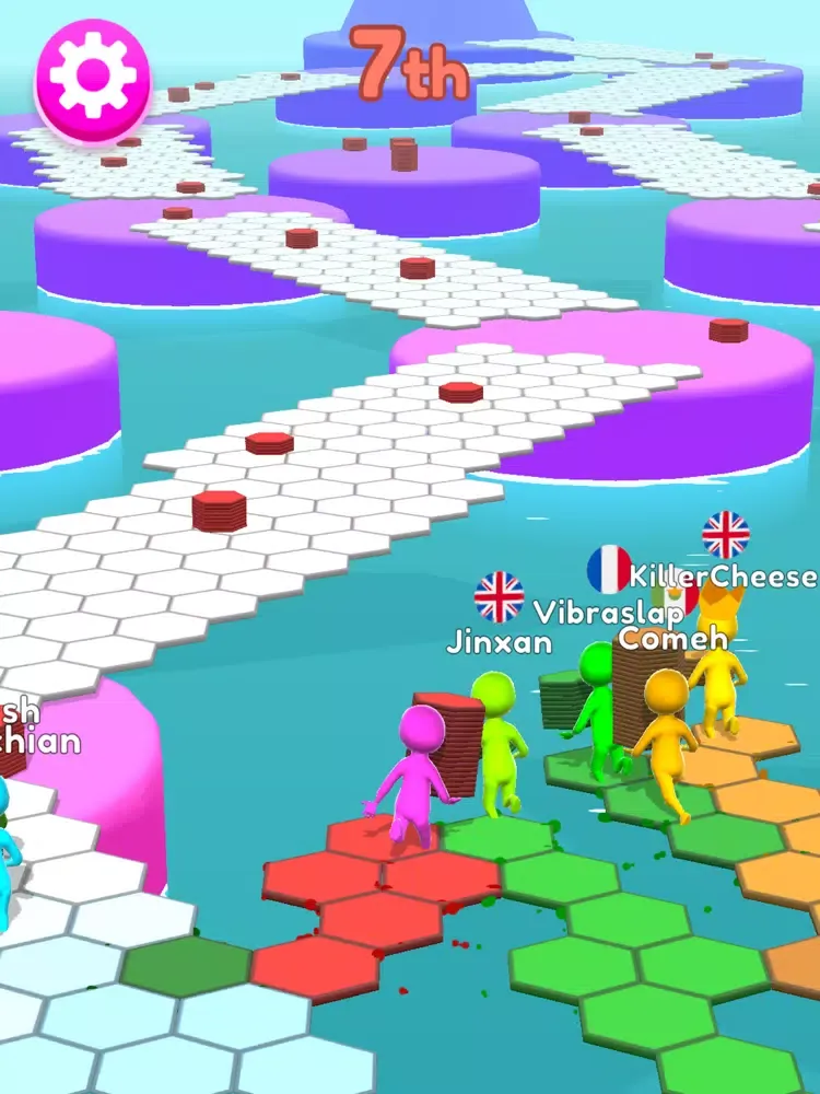 Hexagon Run 3D iPad  Screenshots
