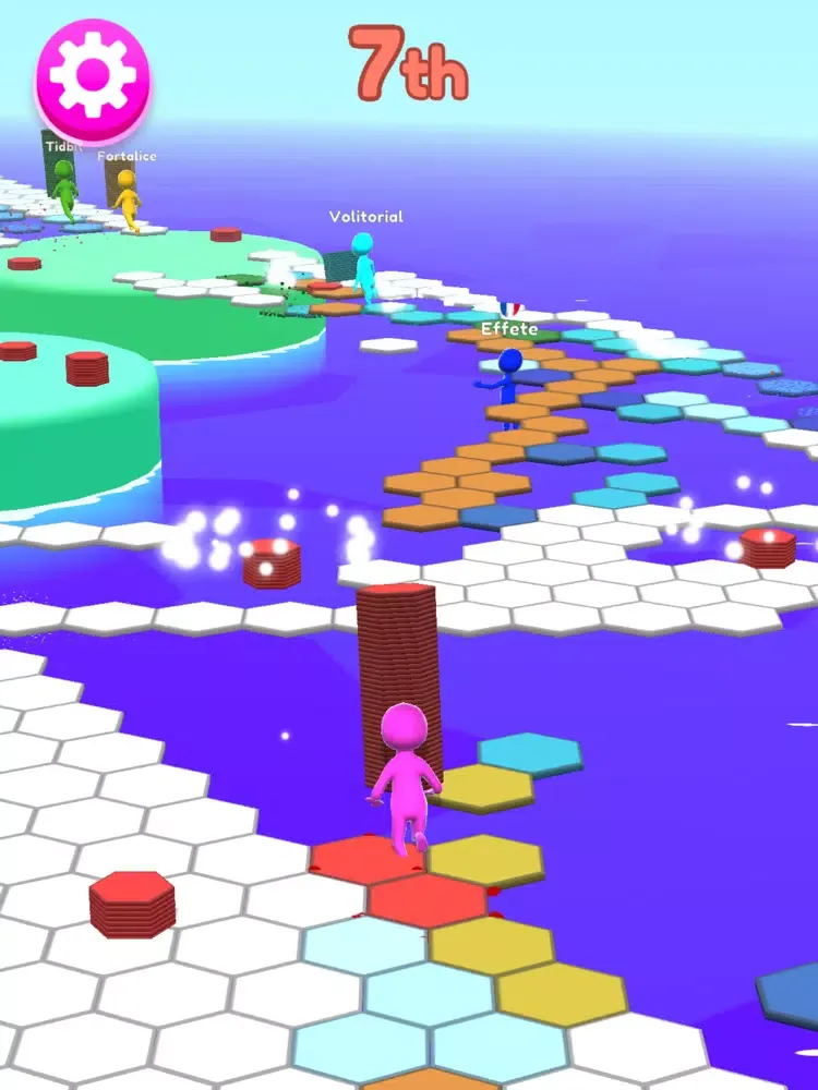 Hexagon Run 3D iPad  Screenshots