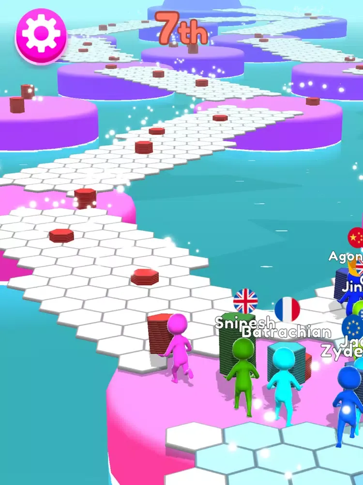 Hexagon Run 3D iPad  Screenshots