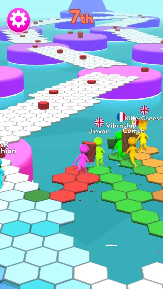 Hexagon Run 3D Screenshots