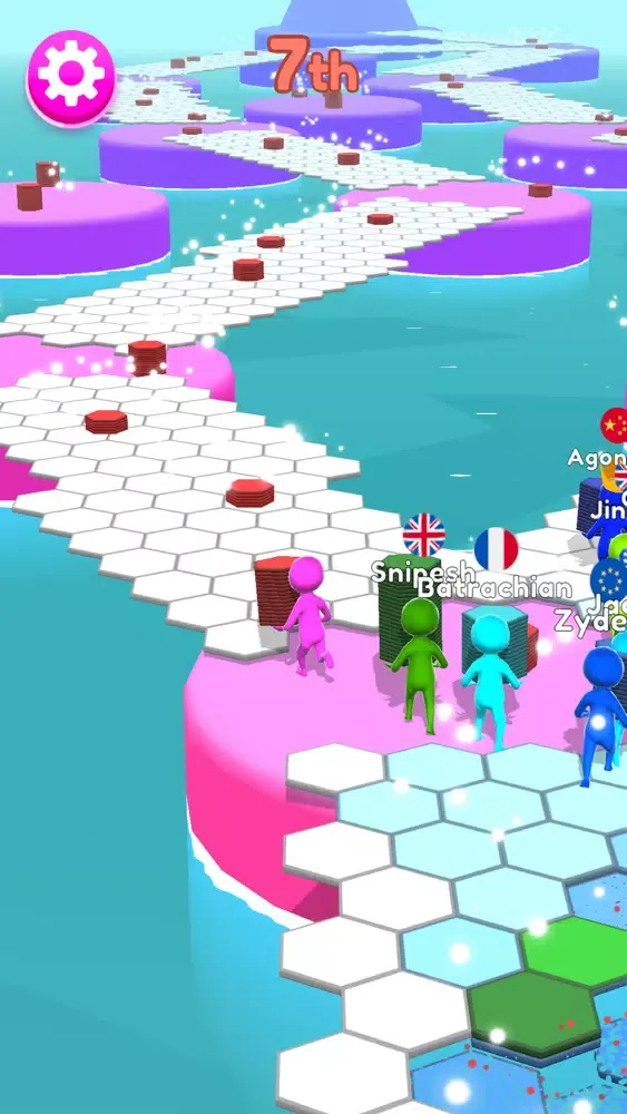 Hexagon Run 3D Screenshots