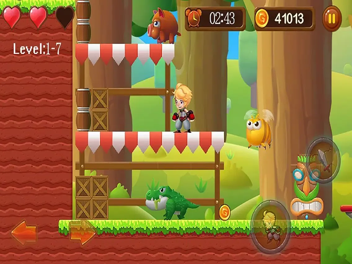 Captures d'écran de Super Girl : classic adventure iPad 