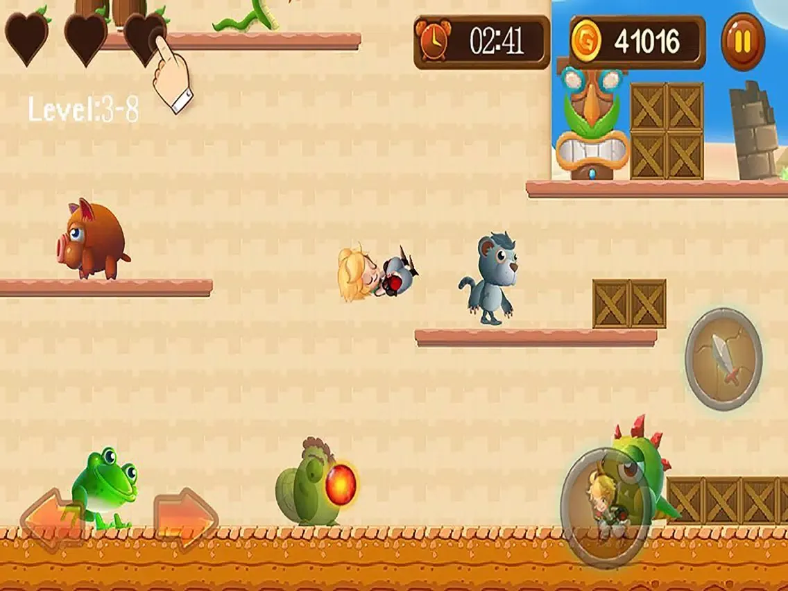 Captures d'écran de Super Girl : classic adventure iPad 