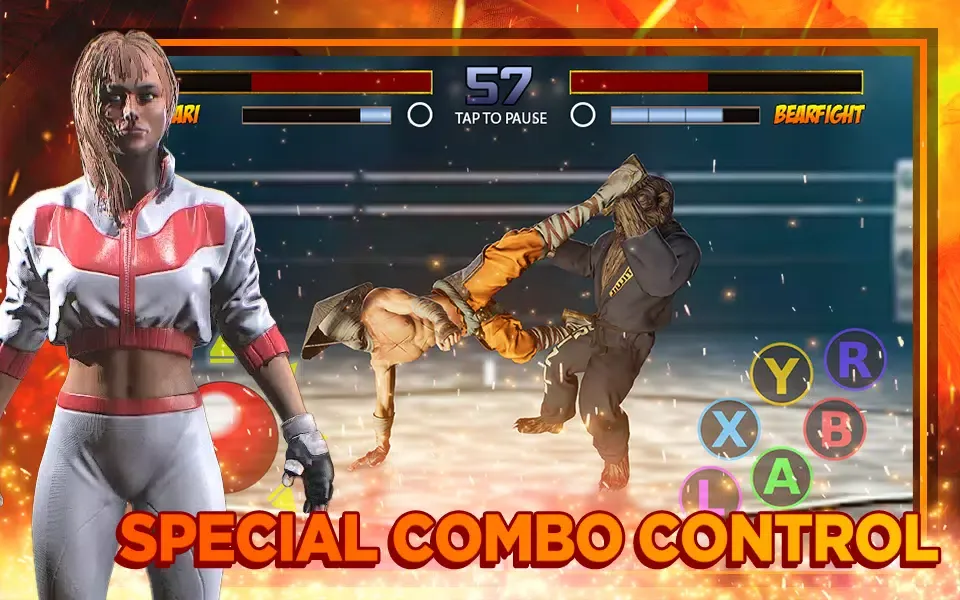 Tangkapan layar Kung Fu Fighting Karate Strike