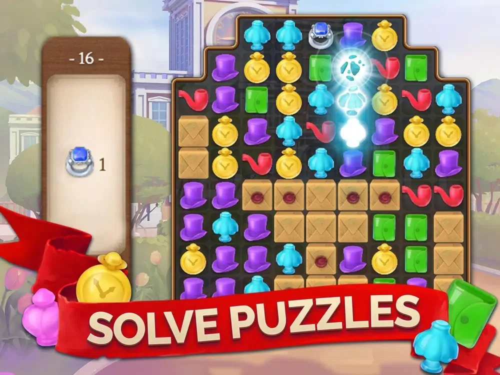 Puzzletown Match iPad  Screenshots