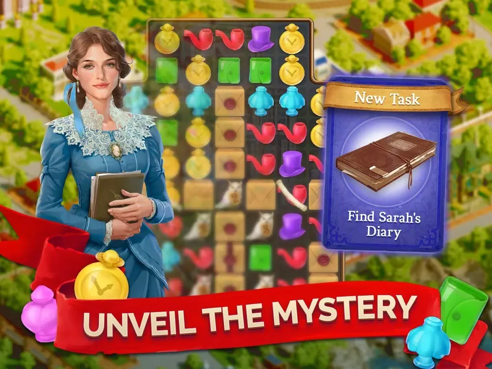 Puzzletown Match iPad  Screenshots