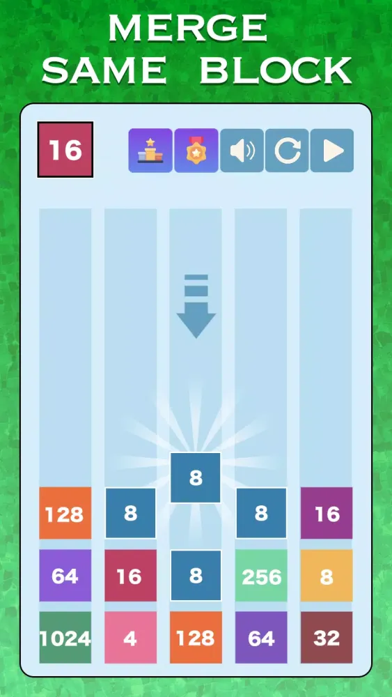 تصاویر 2048 Merge Block Puzzle Game