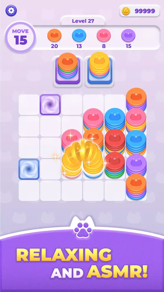Capturas de tela do Coin Stack