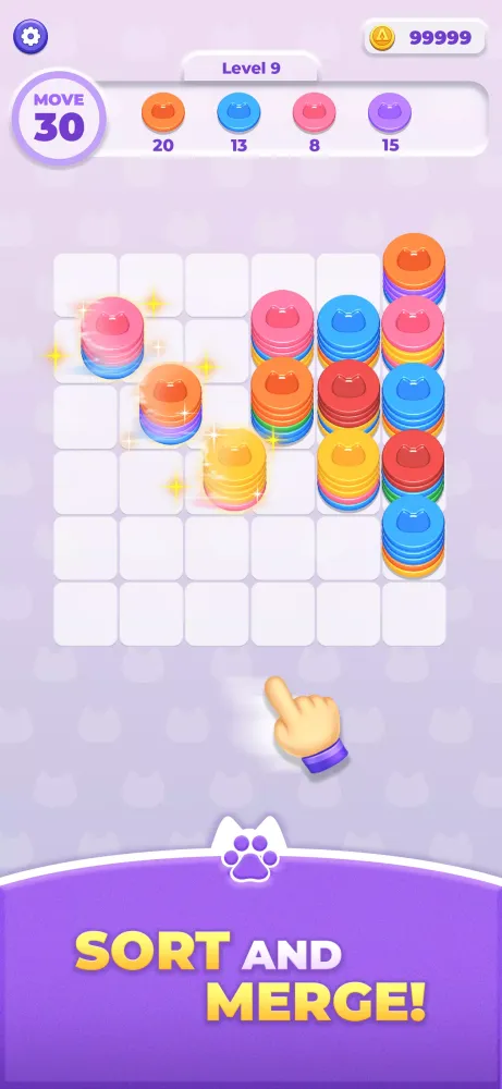 Capturas de tela do Coin Stack